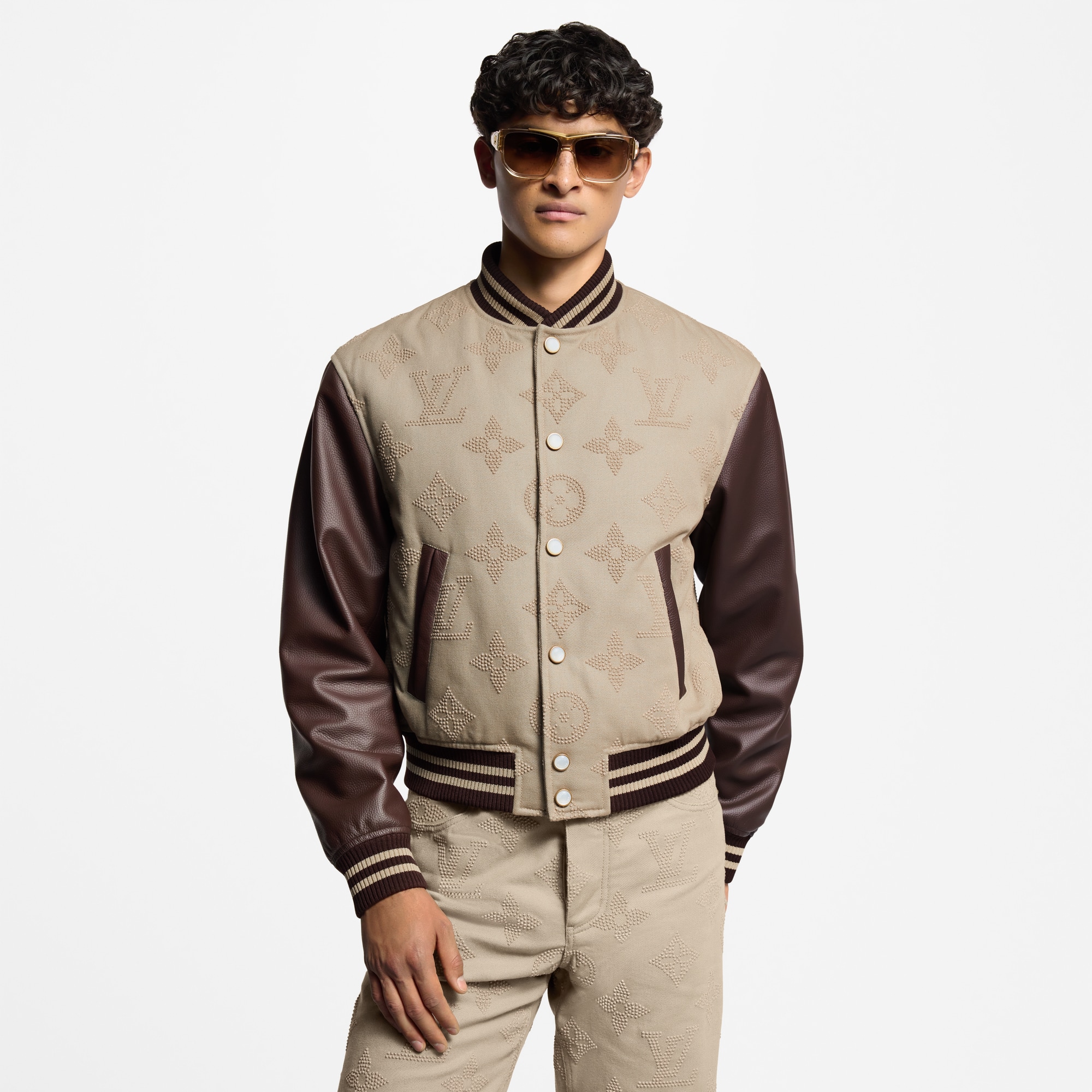 Louis Vuitton バスケットボールジャケットL 新品同様/国内正規/ LOUIS VUITTON ルイ・ヴィトン 21AW 1A90L3